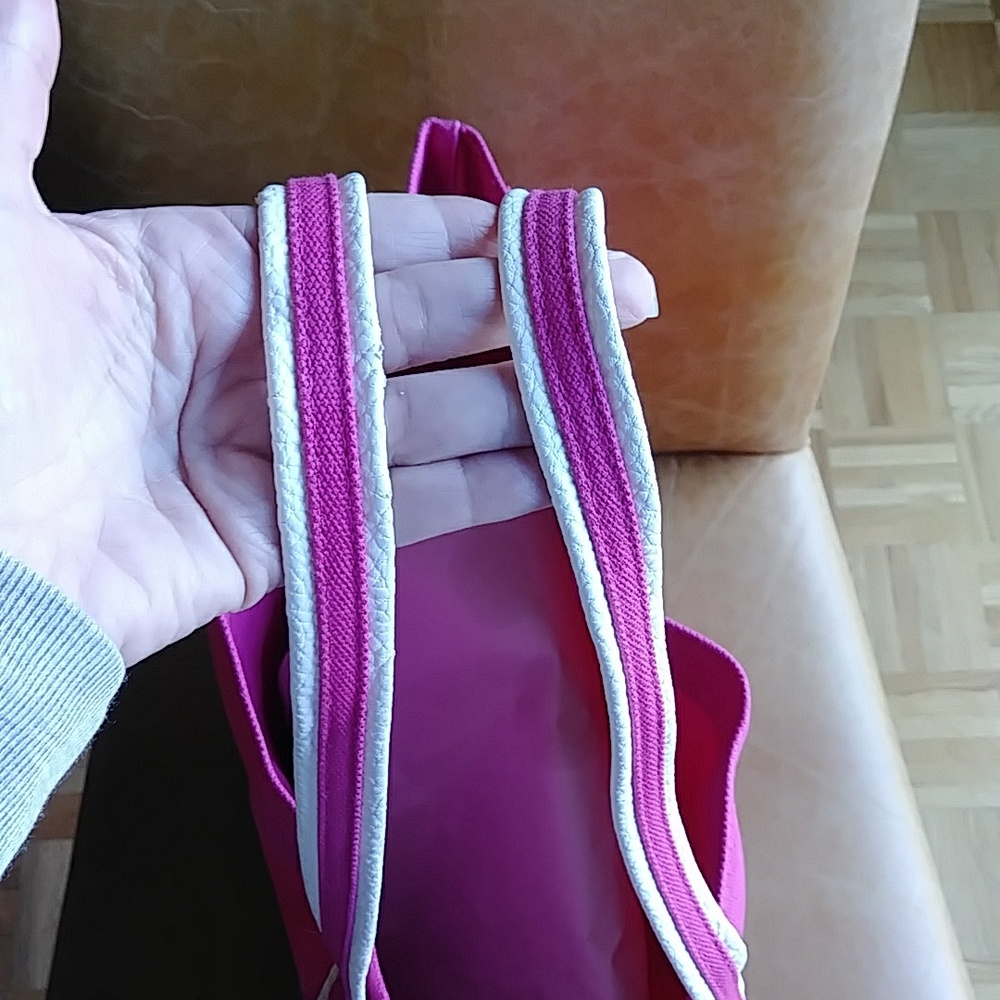 Givenchy pink canvas tote shoulder purse travel shopping beach bag - Picture 5 of 12